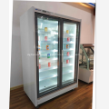 Tipo remoto congelados exibição de alimentos congelador vertical